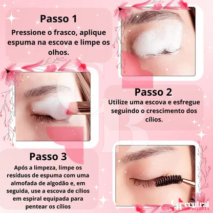 LashCare - Eyelash Cleaning Kit with FREE Pouch