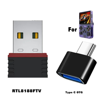 WiFi USB Dongles and TYPE C OTG Adaptor For R36 Consoles